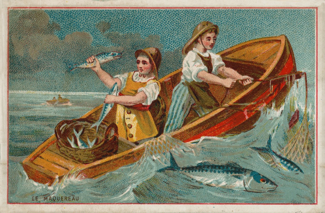 Makrell (chromolitho) av French School