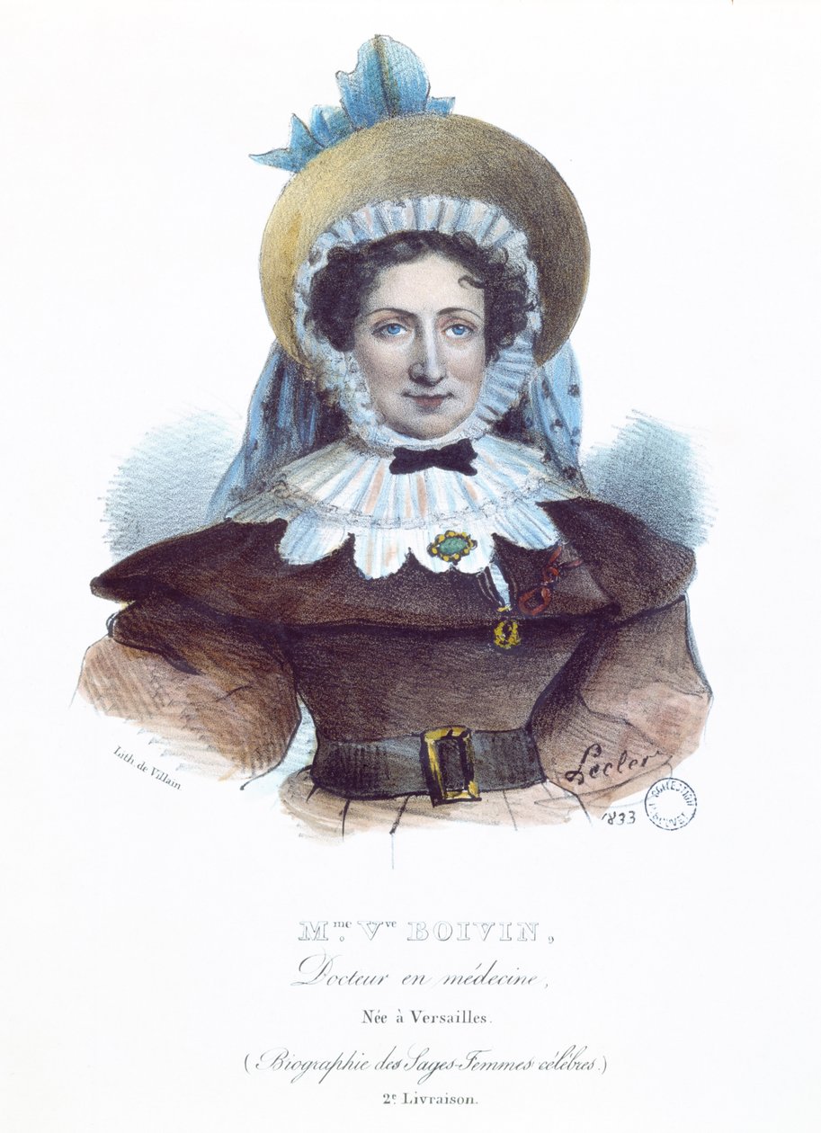 Madame Boivin (1783-1841) fra en bok om kjente kvinner, 1833 av French School