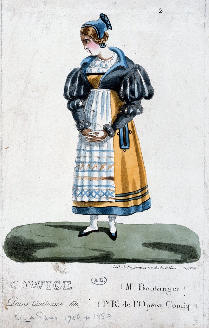 Madame Boulanger i rollen som Edwige i operaen Guillaume Tell av Rossini av French School