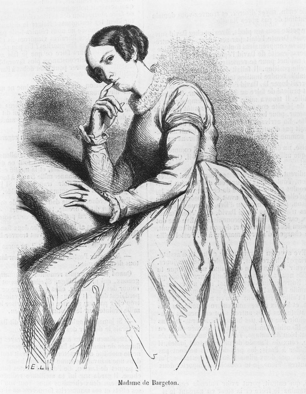 Madame de Bargeton, illustrasjon fra 
