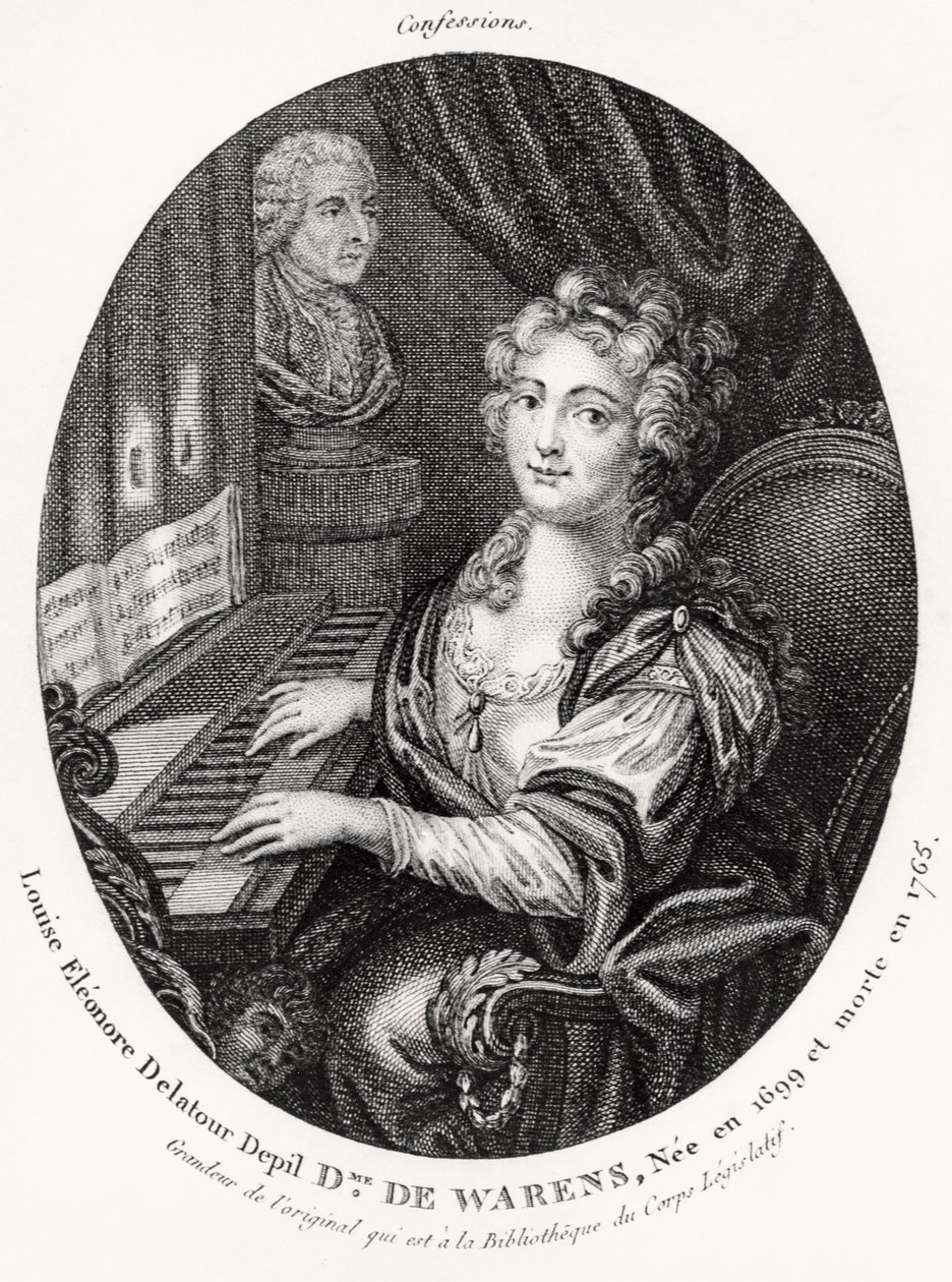 Madame de Warens, ca. 1789 (gravering) av French School