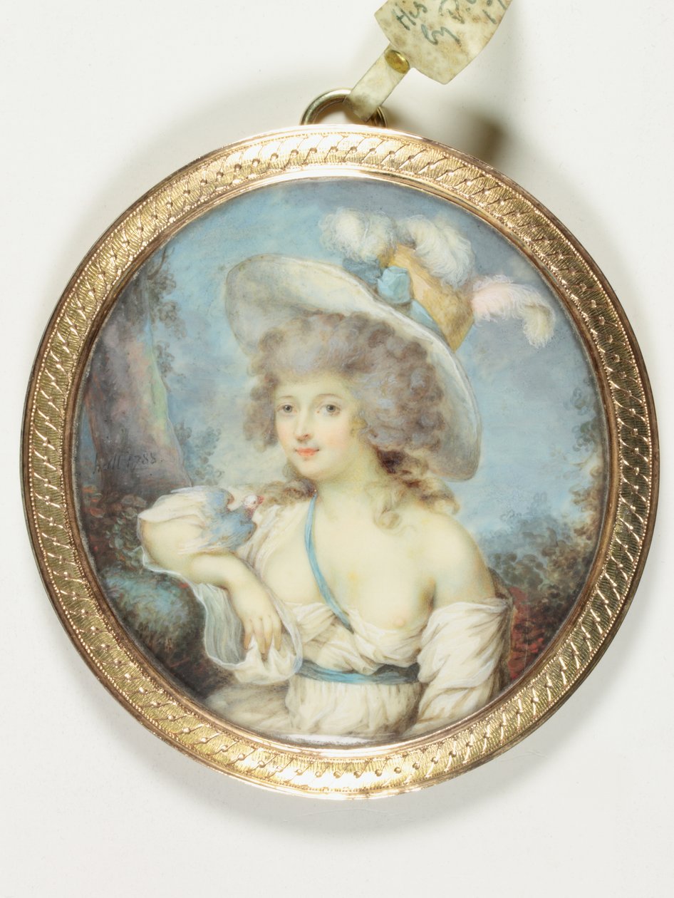 Mademoiselle Hall av French School