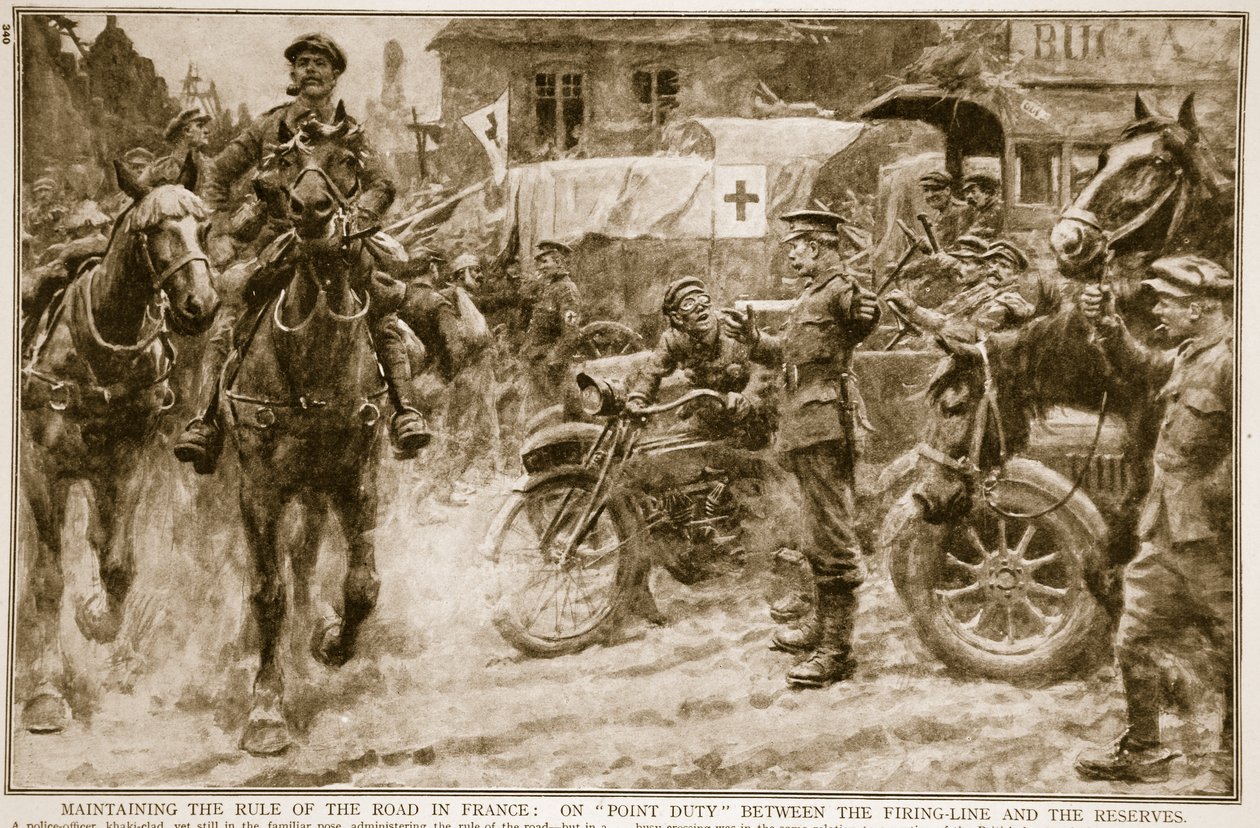 Opprettholde veistyre i Frankrike: på punkttjeneste mellom skuddlinjen og reservatene, 1914-19 av French School