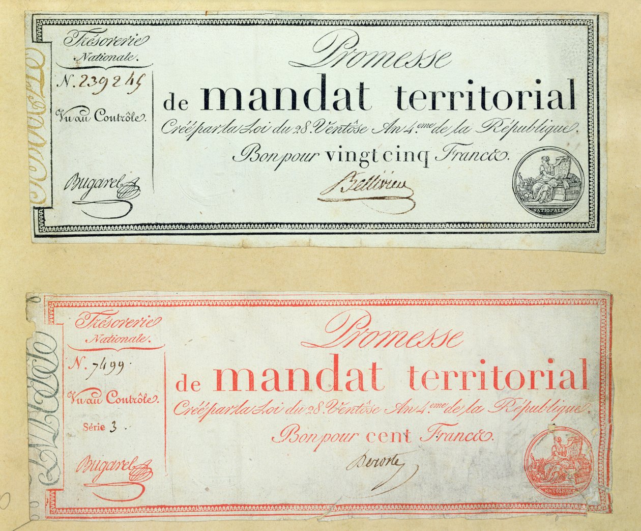 Territoriale mandater, ca. 1796 av French School