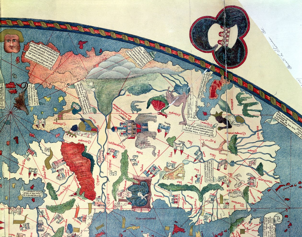 Kart over Afrika, etter en original fra 1447 av French School