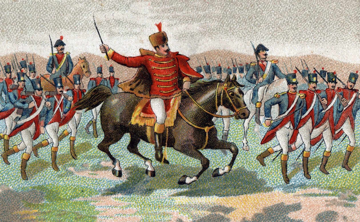 Marechal Joachim Murat at the Battle of Iena (Germany, October 14 av French School