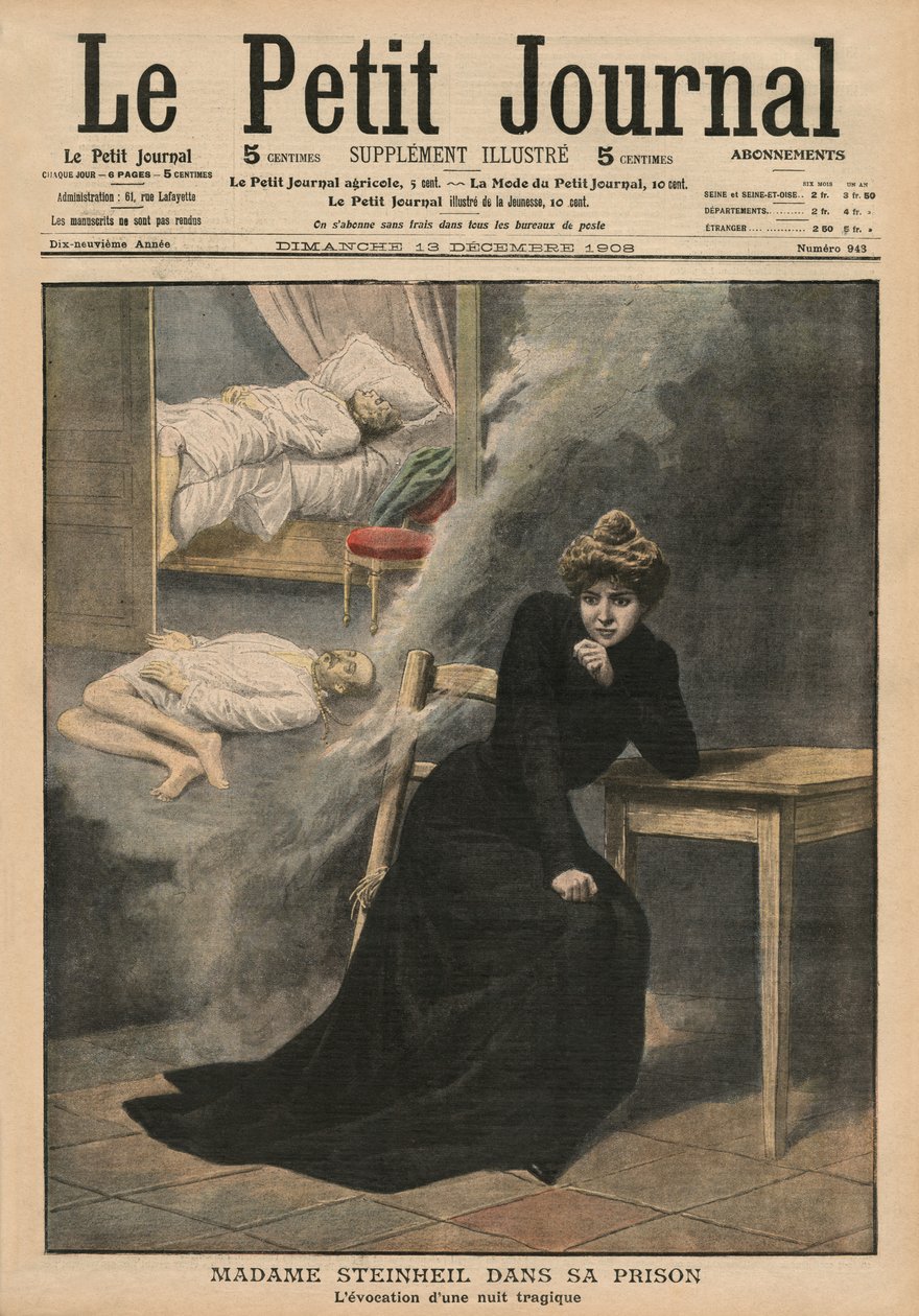 Marguerite Steinheil i fengsel, forsideillustrasjon fra 