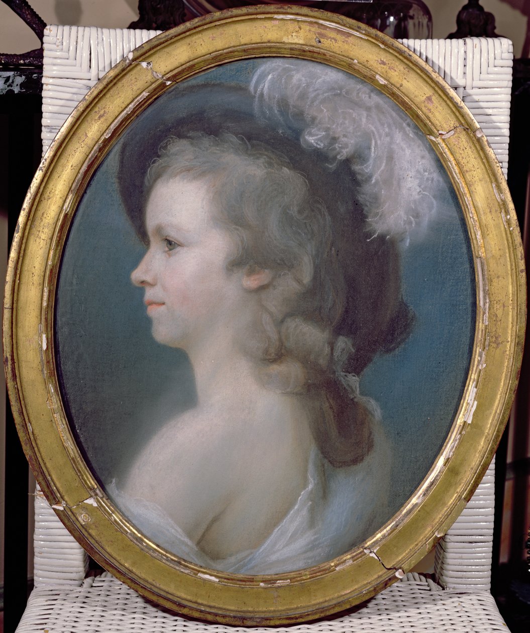 Marie Anne Paulze (1758-1836) som ung jente av French School
