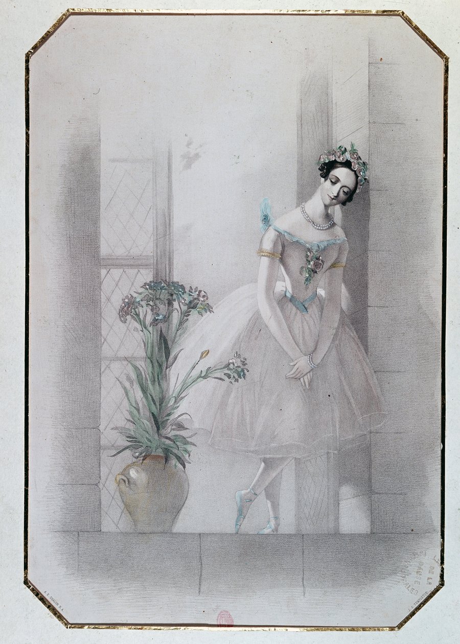 Marie Taglioni i ""la Sylphide"", italiensk opera av French School