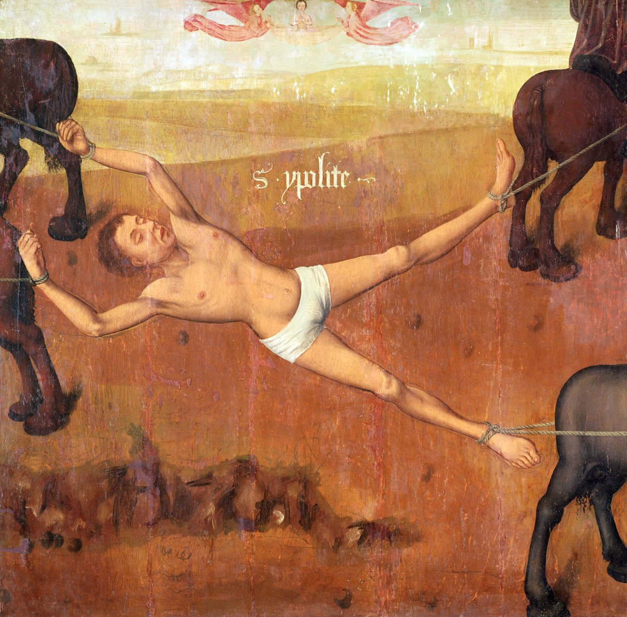 Martyrium av St. Hippolytus av French School