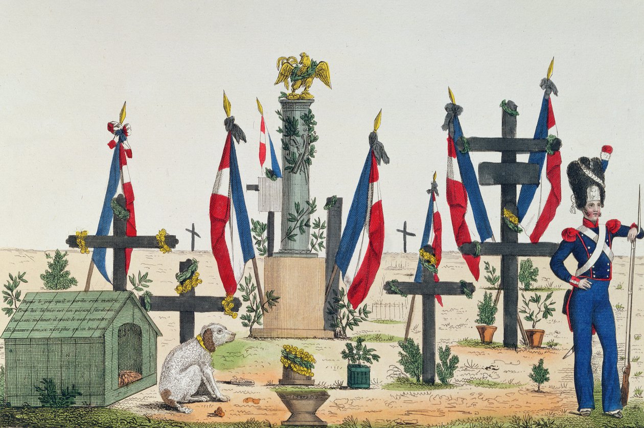 Medor, Louvres trofaste hund, ca. 1831 av French School