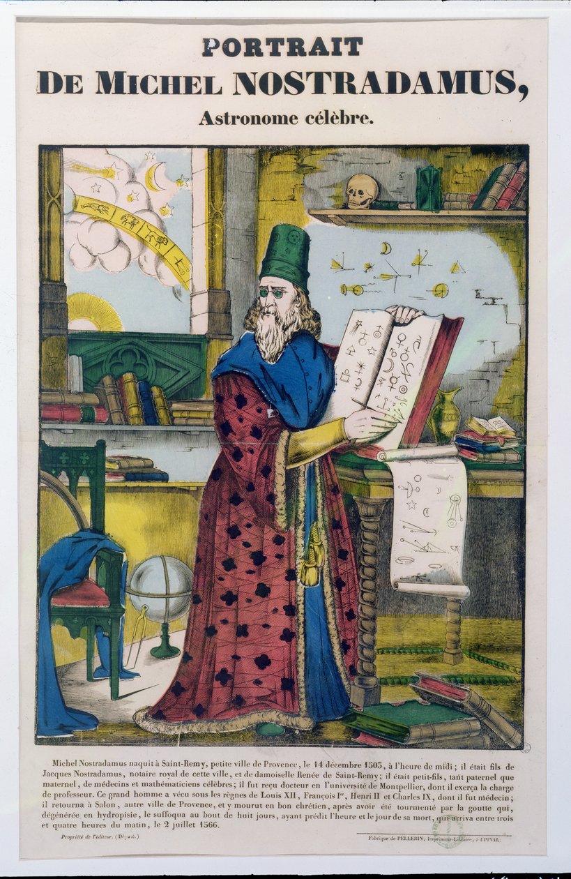 Michel Nostradame (Nostradamus) (1502-66) ca. 1840 av French School