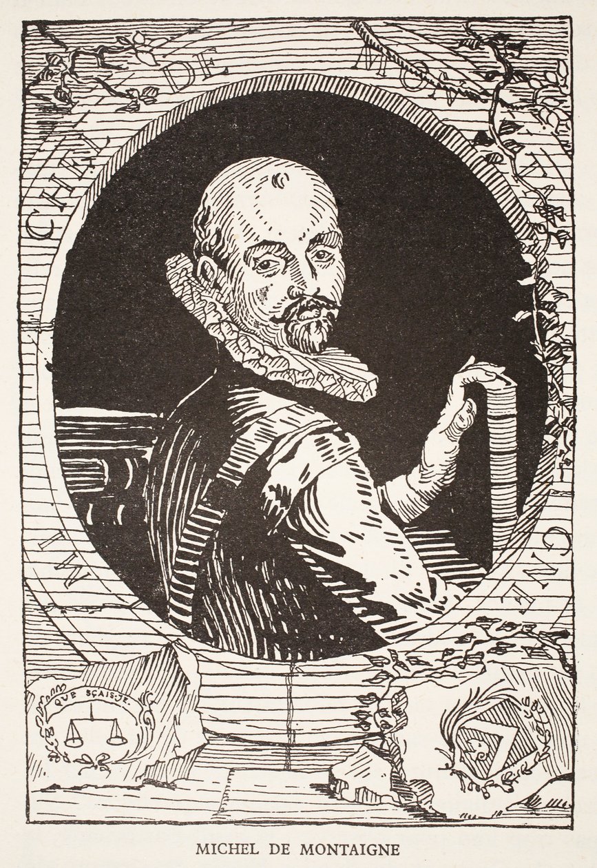 Michel de Montaigne av French School