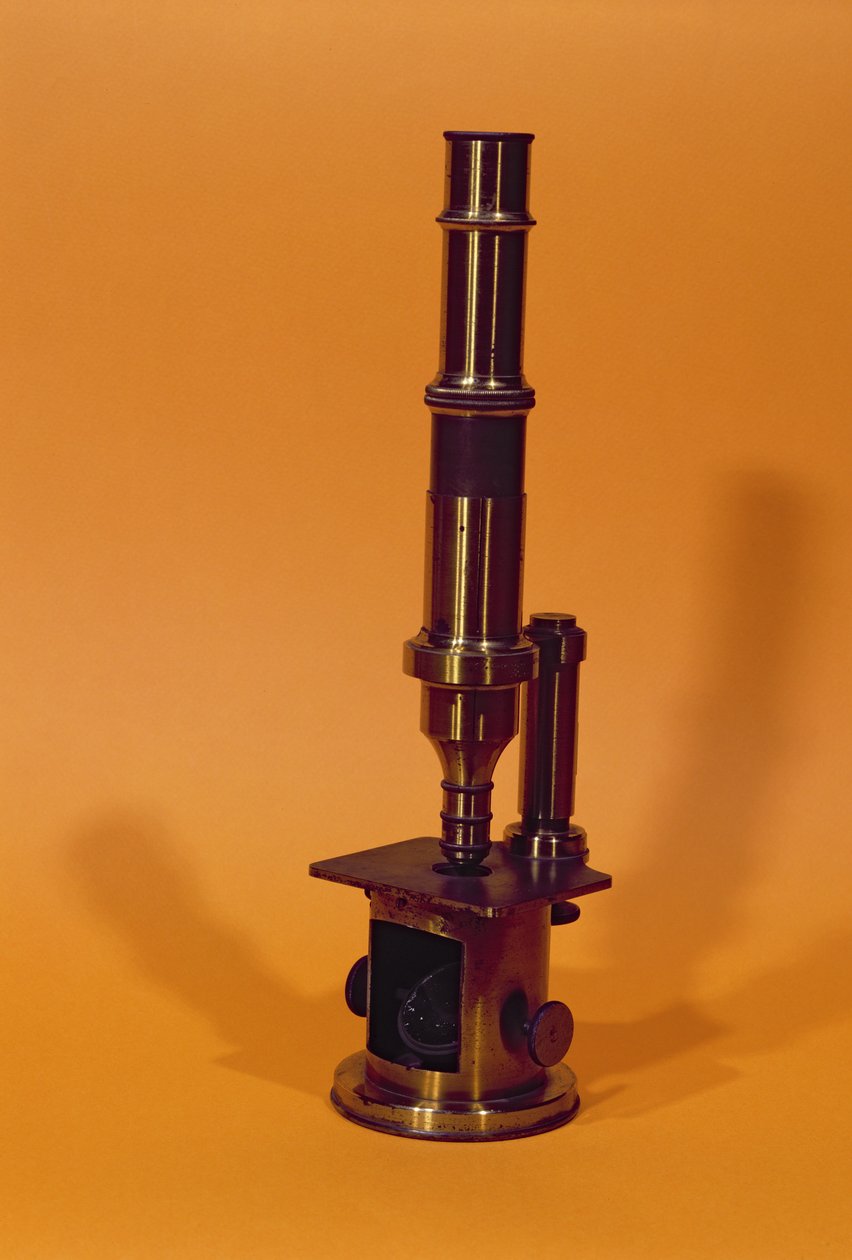 Mikroskop som tilhører Louis Pasteur (1811-95) (metall) av French School