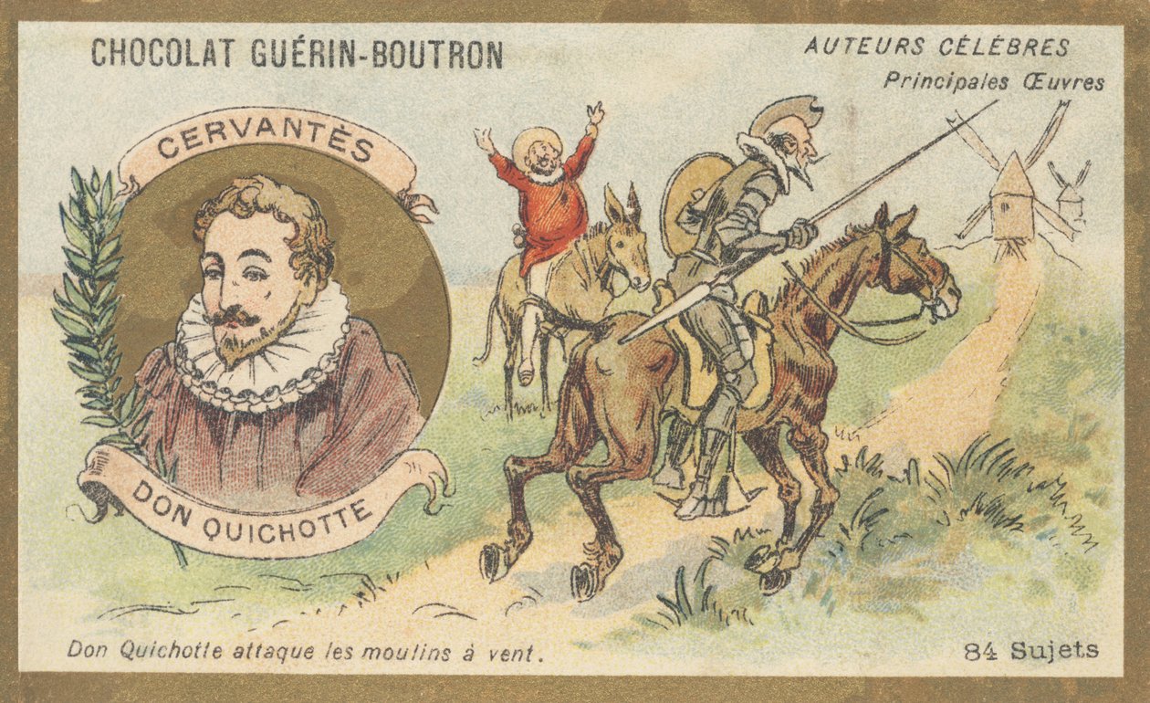 Miguel de Cervantes Saavedra (1547-1616), spansk romanforfatter, poet og dramatiker, forfatter av "Don Quijote" (1605) av French School