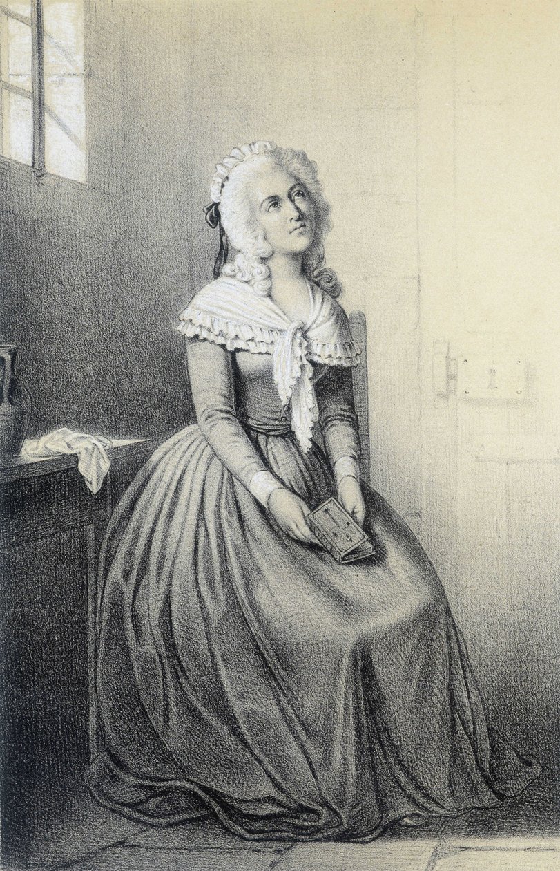 Mme Elisabeth i "Historical Gallery of the French Revolution" av Albert Maurin av French School