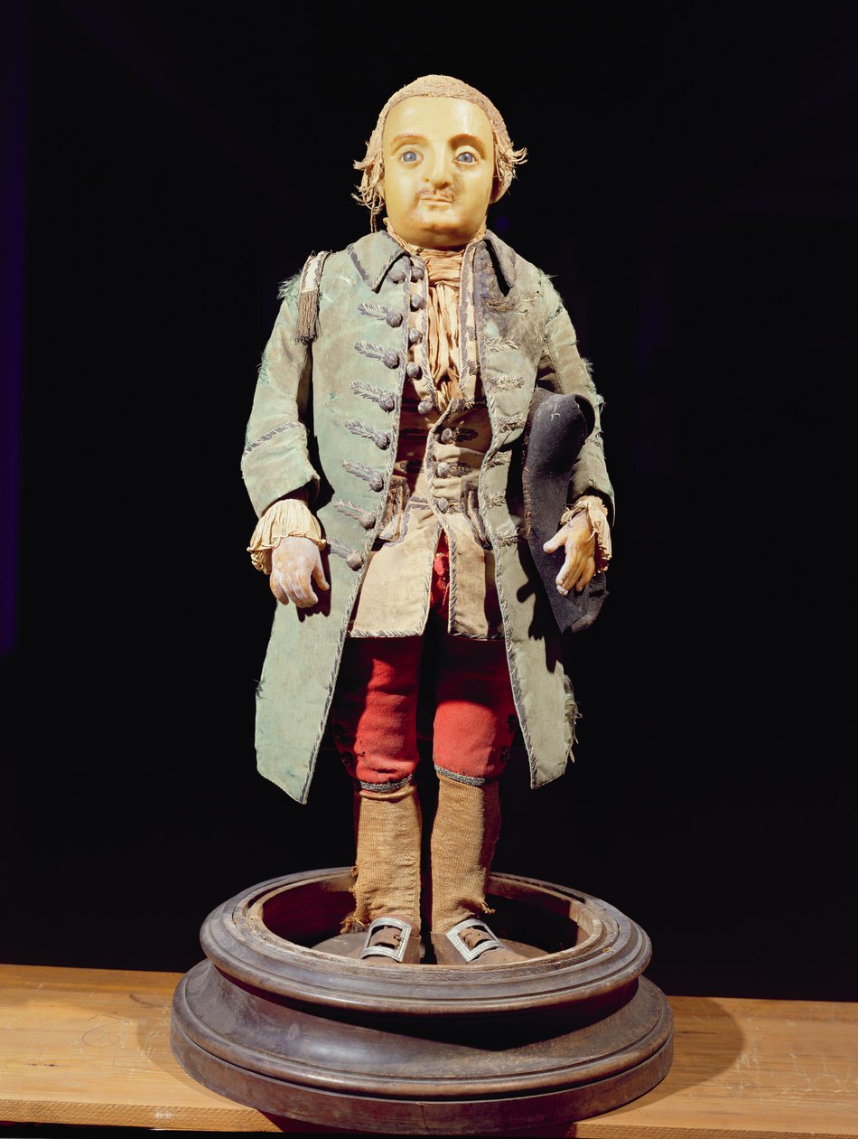 Modell av Nicolas Fery (Bebe) (1741–64) dverg av kong Stanislas Lesczinski (1677–1766) av Polen (voks) av French School