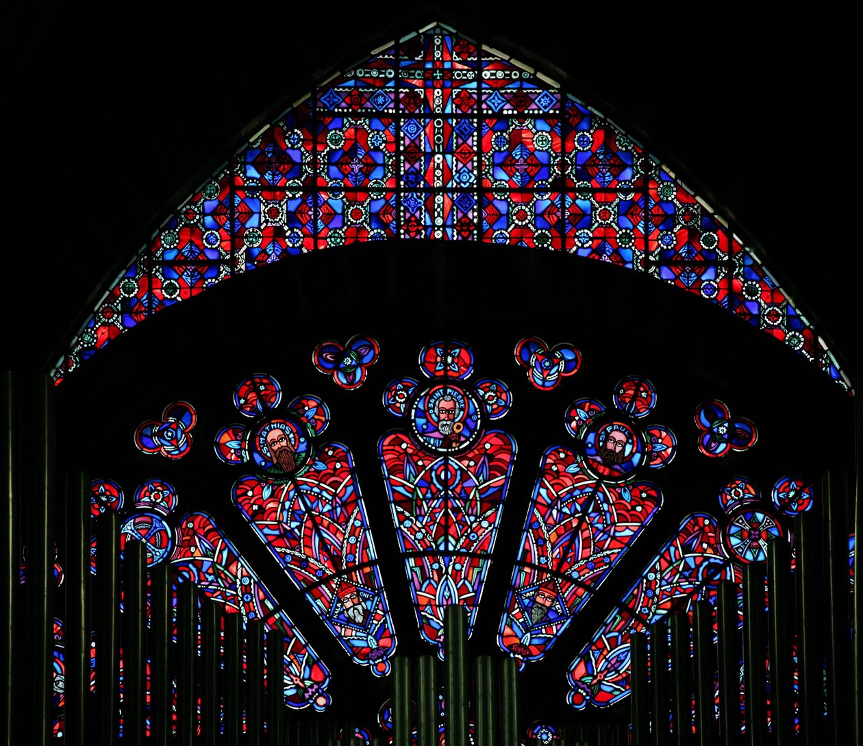 Moderne glass i murverk fra det trettende århundre av French School