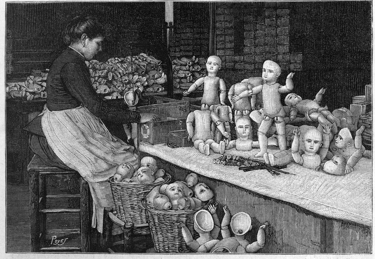Montreuil doll factory in 1888. av French School