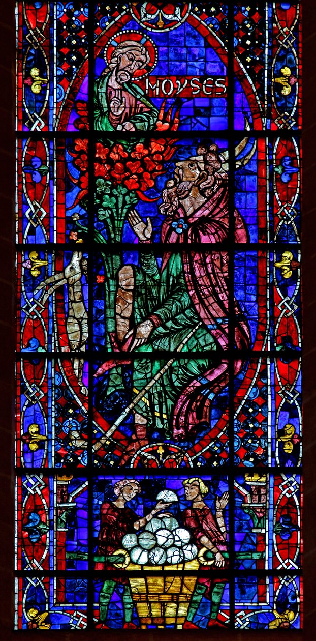 Moses og den brennende busken (w102) av French School