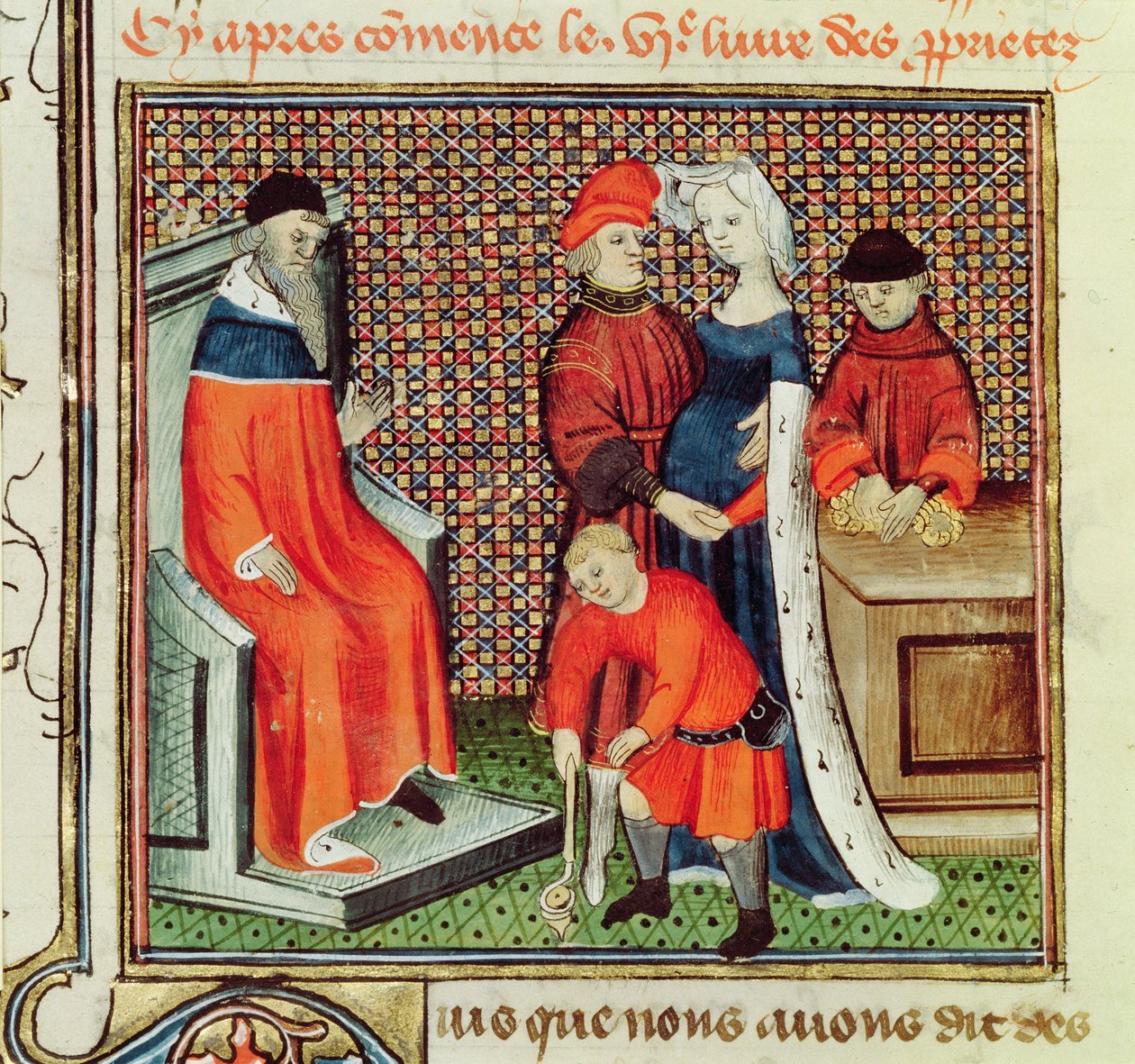 Ms.Fr.22531 The Ages of Man fra The Book of the Properties of Things av Barthelemy lAnglais av French School