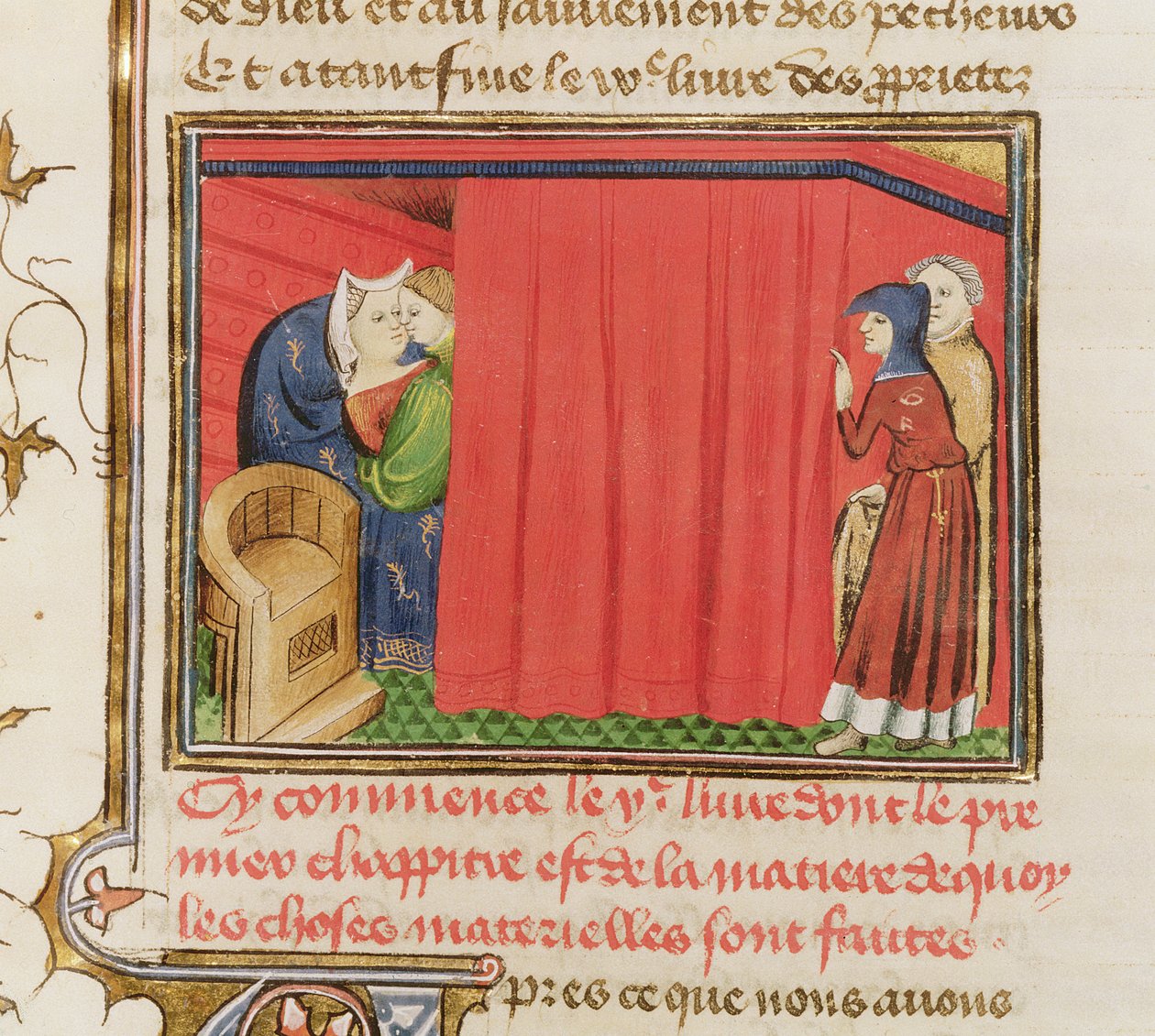 Ms 22531 Par i sengen, fra The Book of the Properties of Things av Barthelemy langlais, ca. 1410-15 av French School