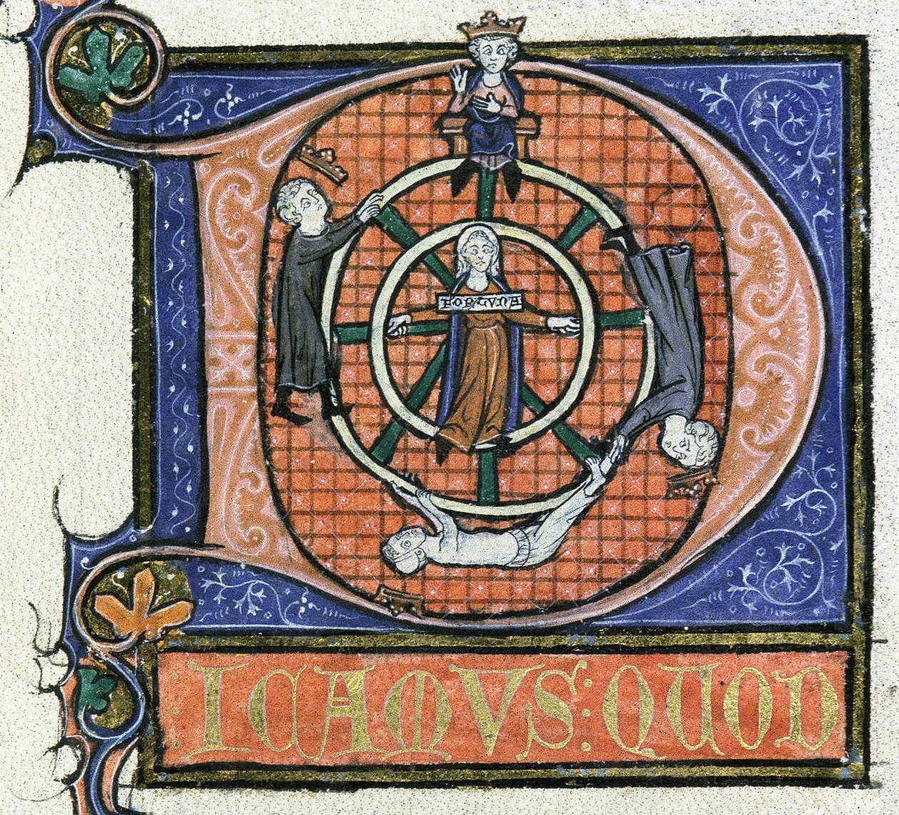 Ms 3469 fol.38 The Wheel of Fortune, fra 