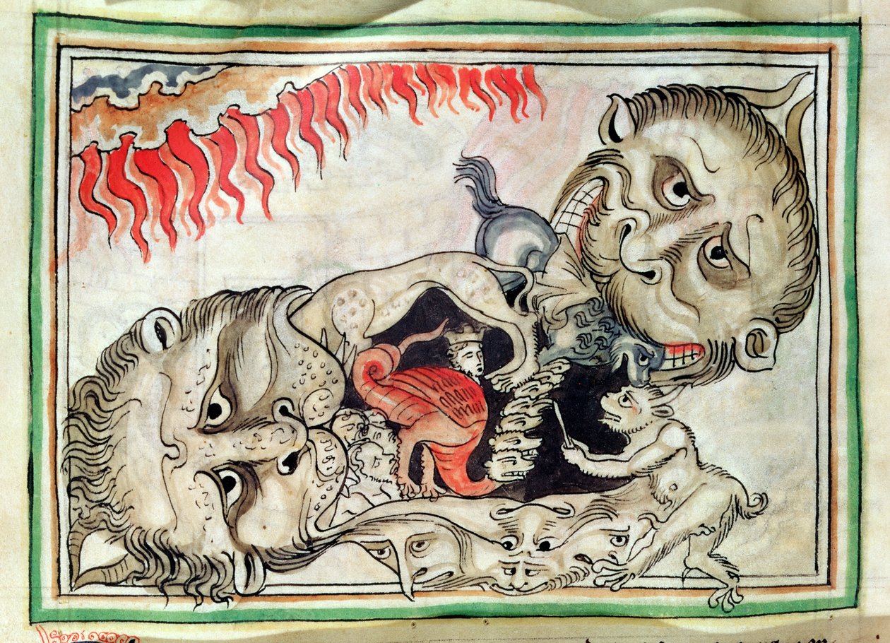 Ms 422 f.95v Hell av French School
