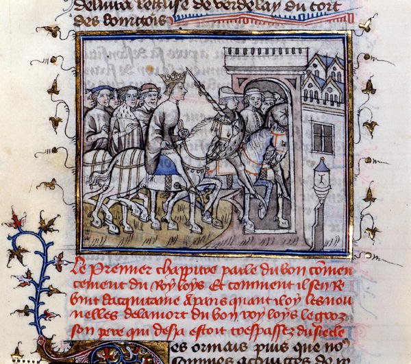 Ms 783 St. Louis (1215-70) i Frankrike (vellum) av French School