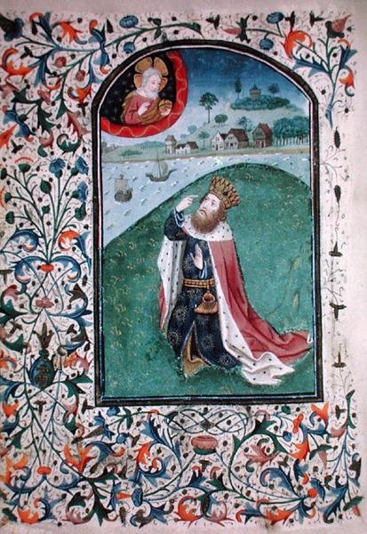 Ms Gen 288 f.131v Vision, ca. 1460 (vellum) av French School