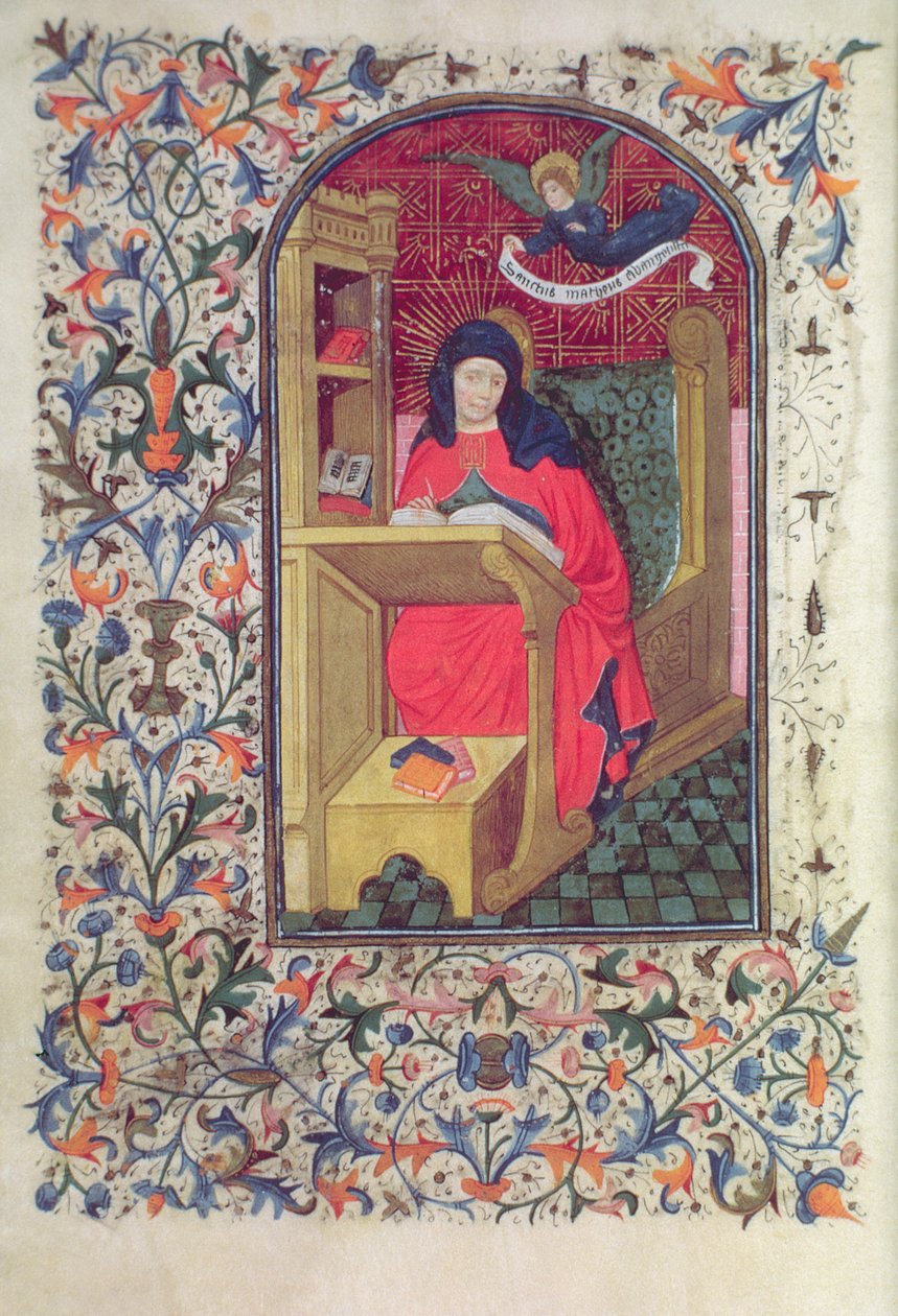 Ms Gen 288 f.266v Scholar, ca. 1460 av French School