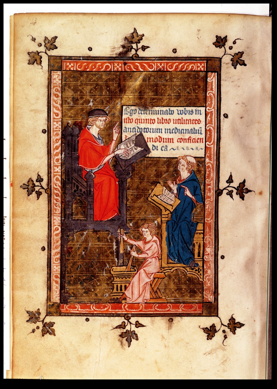 Ms. Lat. 14023 fol. 769 v. Motgiftslære fra kanon av medisin av Avicenna (Ibn Sina) (980-1037), oversatt av Gerard de Cremone (1114-87) ca. 1320 av French School