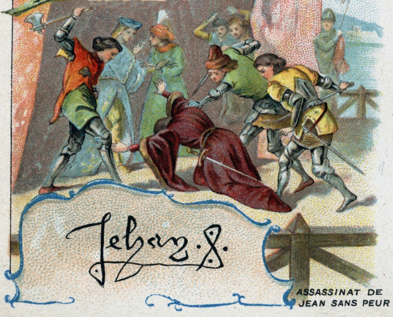 Murder of John Without Fears av en tilhenger av den engelske delfinen, fremtiden Charles VII av French School