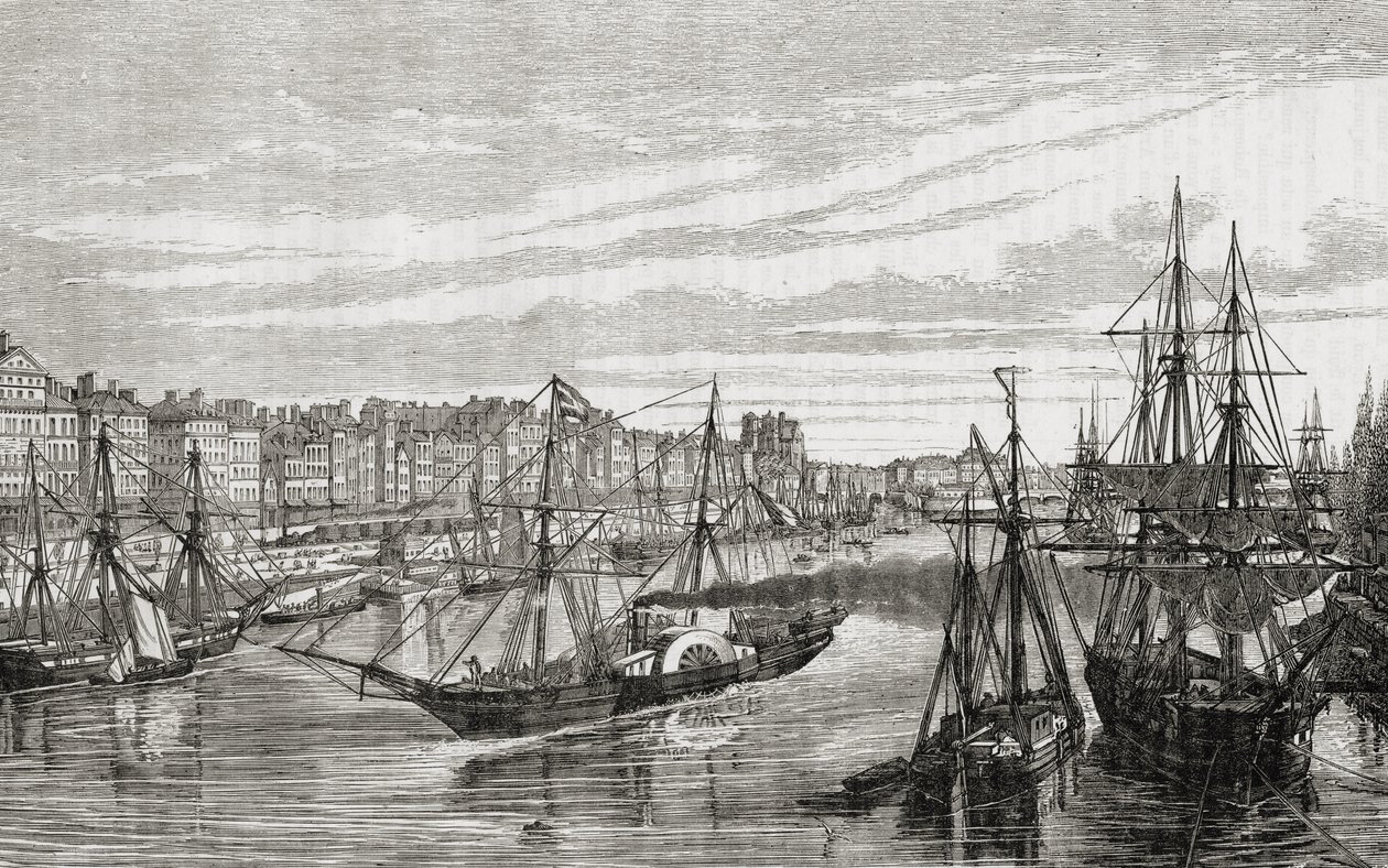Nantes, Frankrike, på 1700-tallet, fra 