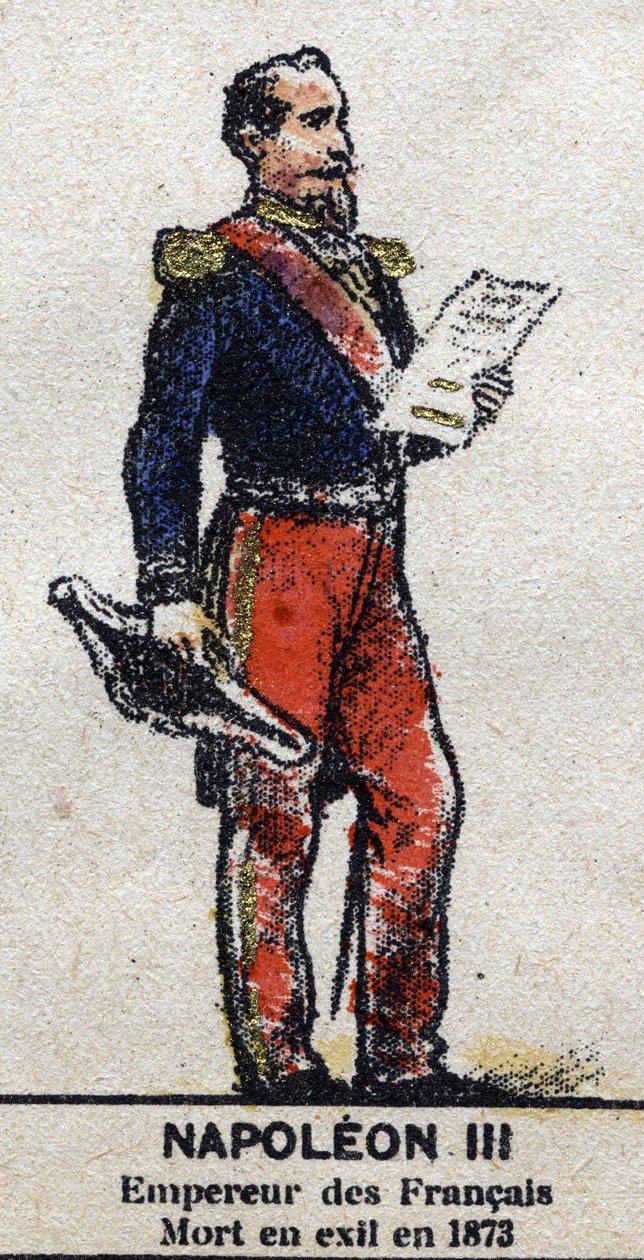 Napoleon III (1808-1873), keiser av franskmennene. I "" Galeriede Kings and Queens of France og berømte karakterer fra 1643 til 1895"" Epinalt bilde. av French School