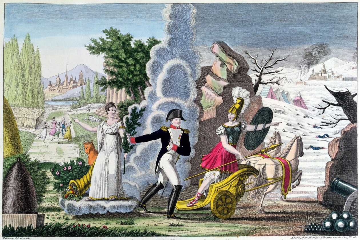 Napoleon I (1769-1821) mellom krig og fred, ca. 1815 av French School