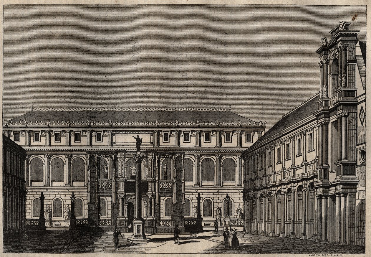 National School of Fine Arts i Paris, gravering av French School