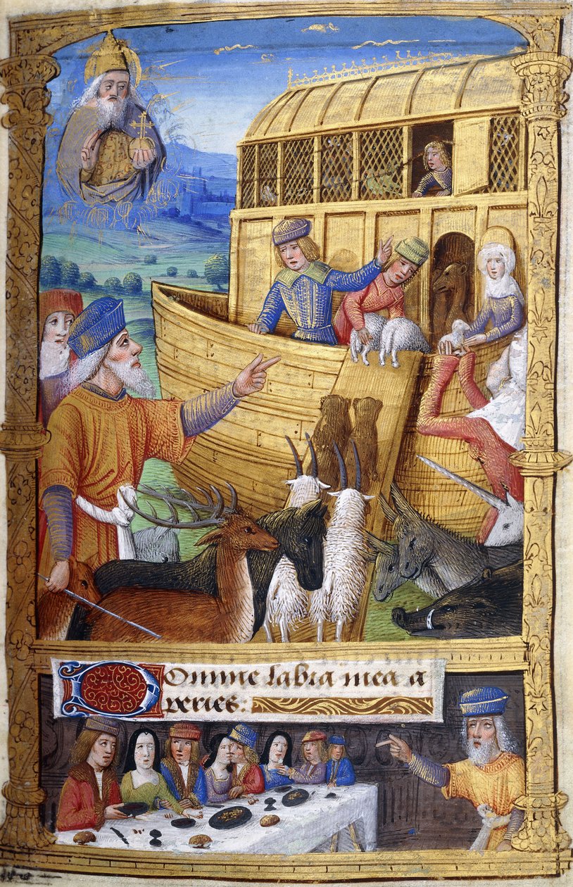 Noas ark, ca. 1500 av French School