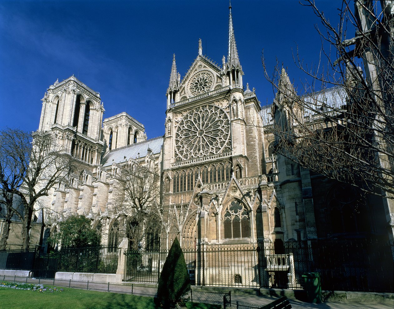 Notre Dame fra sør, 1163-1345 av French School