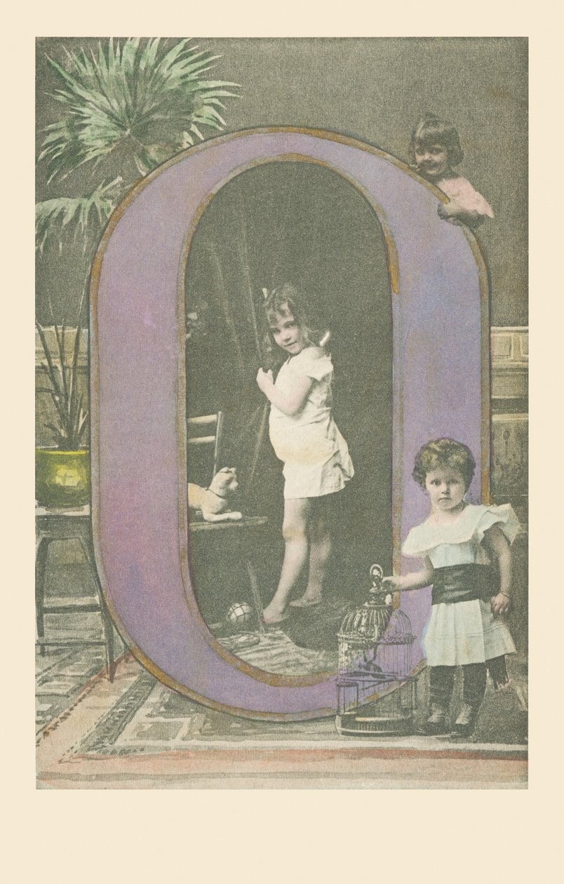 O: Tre barn, ett bur av French School