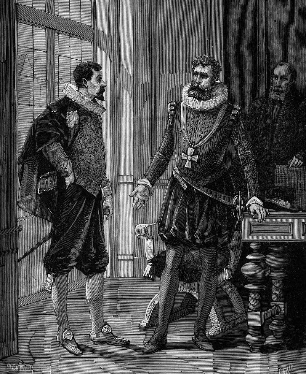 Olivier De Serres (1539 - 1619) fransk agronom med Henrik IV, konge av Frankrike (1553-1610). av French School