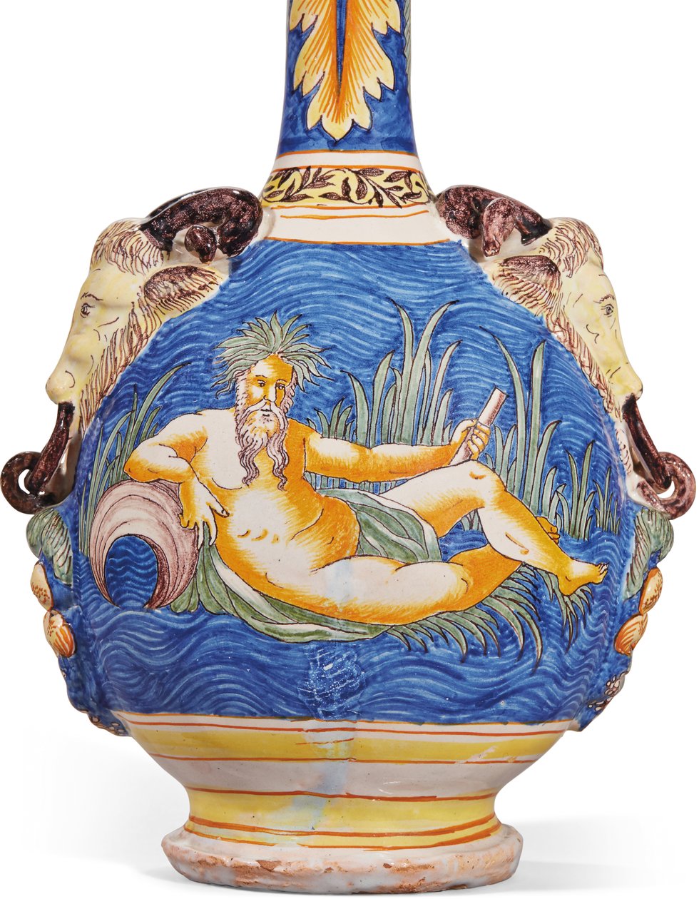 En av et par to kalebasser, Nevers, ca. 1680-1700 av French School