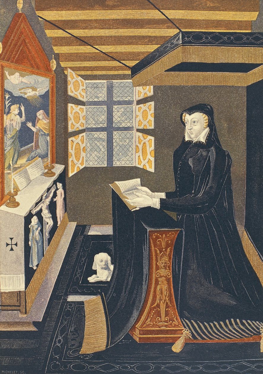 Oratorium med kneler for dronning Catherine de Medici (Firenze av French School