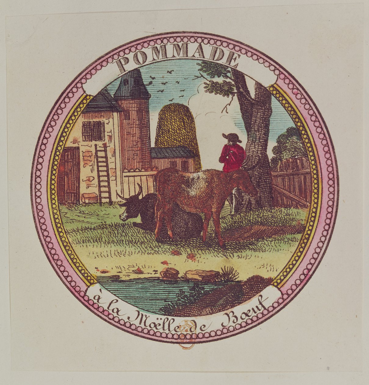 Emballasjeprøve for Beef Marrow Pomade av French School