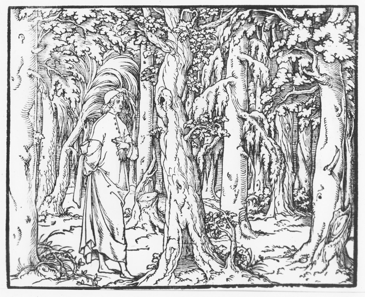 Side fra "Discourse on the Dream of Poliphile", av Francesco Colonna, 1546 av French School
