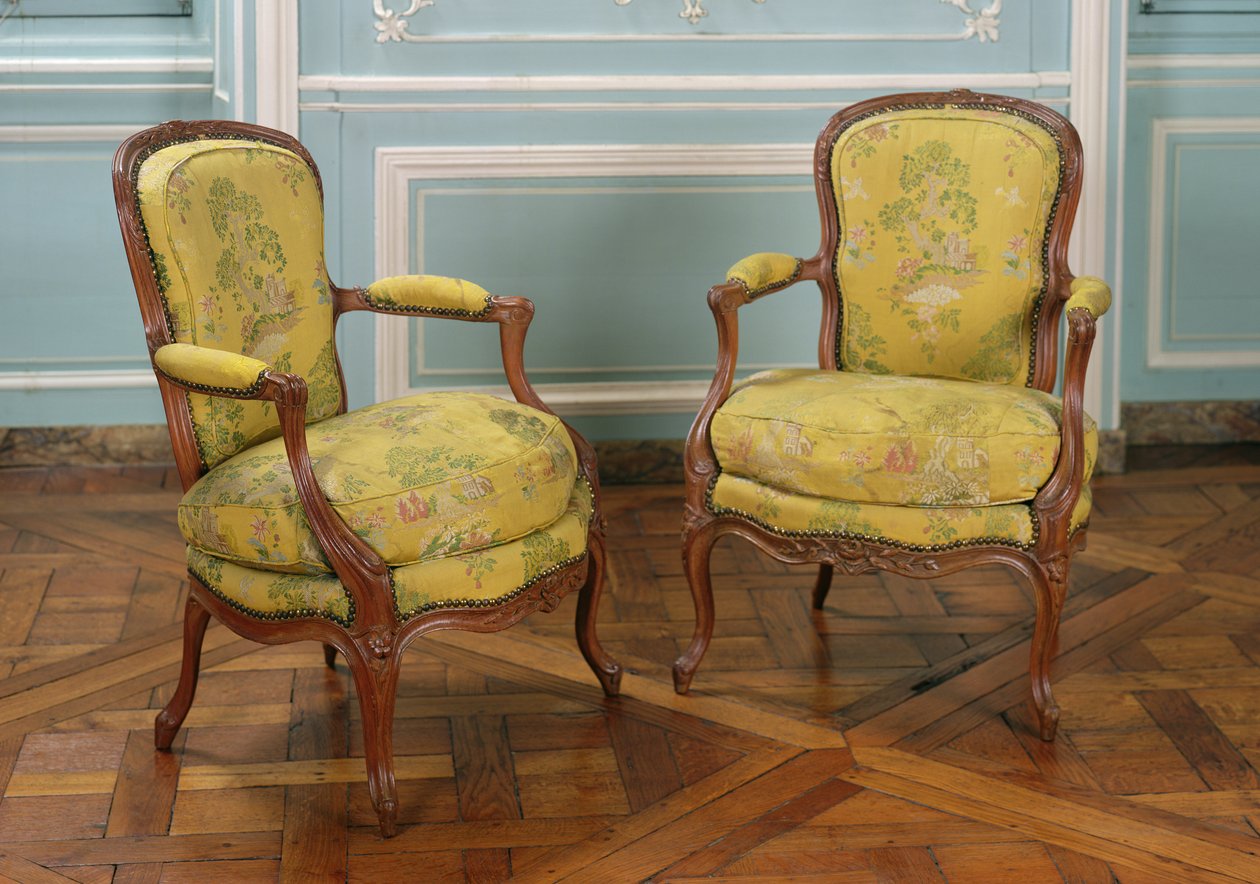 Par Louis XV lenestoler, 1723-74 (tre) av French School