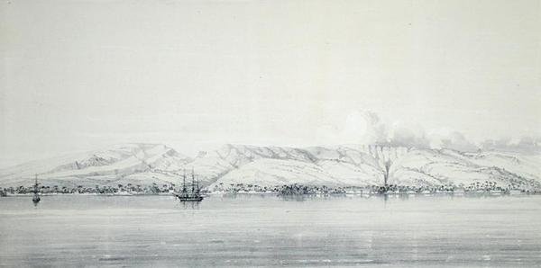 Panorama over Papeti-bukten, fra 