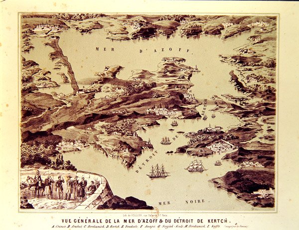 Panoramautsikt over Azovhavet og Kertsjstredet av French School