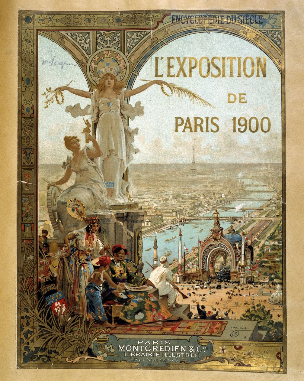 Paris-utstillingen 1900 - Reklameplakat av French School