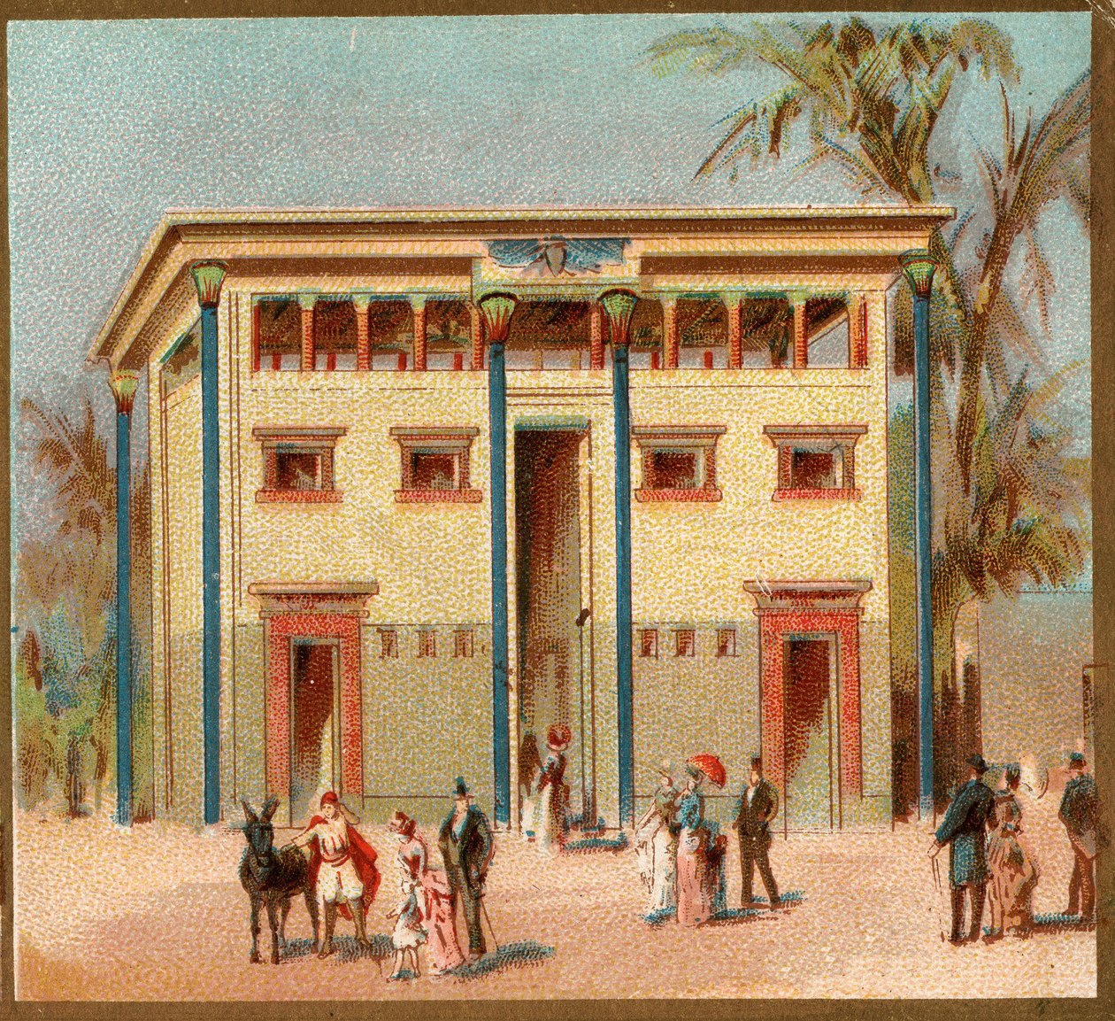 Paris. Verdensutstilling fra 1889: Egyptian House. av French School